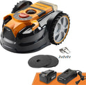 Lawnmaster Ocumow®16 Mähroboter Kabellos Für Rasenflächen Bis Zu 200 ㎡ Hindernisvermeidung Geräuscharmer Mähroboter Ohne Begrenzungskabel VBRM16 Plus