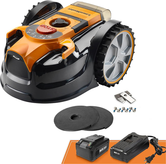 Lawnmaster Ocumow®16 Mähroboter Kabellos Für Rasenflächen Bis Zu 200 ㎡ Hindernisvermeidung Geräuscharmer Mähroboter Ohne Begrenzungskabel VBRM16 Plus