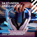 Logitech G Astro A50 LIGHTSPEED Kabellose Gaming-Headset + Basisstation (Gen 5), PRO-G GRAPHENE, 3-System-Umschaltung, USB-C Für Xbox, PS5, Pc/Mac Oder Nintendo Switch & Switch 2, Bluetooth - Weiß