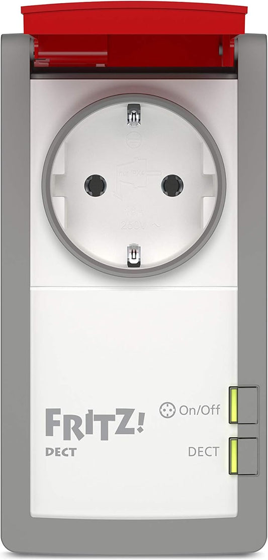 FRITZ!DECT 210 (Intelligente Steckdose Für Smart Home, Steuerbar Zum Energie Sparen, Mit Spritzwasserschutz (IP 44) Für Einsatz Im Außenbereich)