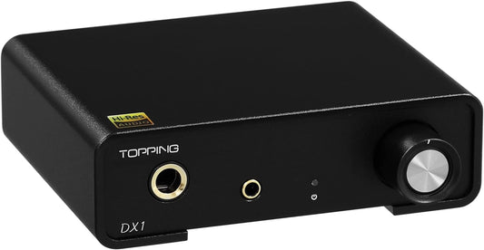 Topping DX1 USB DAC AK4493S Diskreter LNRD Kopfhörerverstärker DSD256 PCM384 Desktop Verstärker Für Heimkino Audiogerät Mit 2 Verstärkungen Schwarz