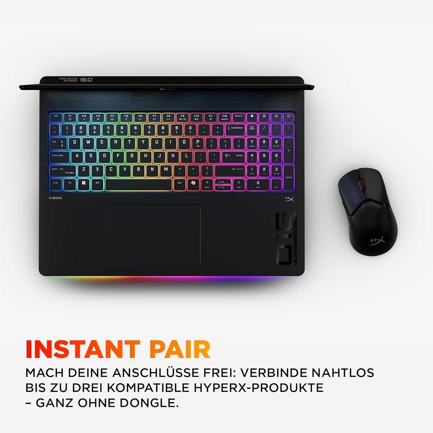 HP Omen MAX Gaming Laptop, 16" 2.5K WUXGA Display 240Hz, Intel Ultra 7-255HX (20C) 13 NPU Tops, NVIDIA Geforce RTX 5070 Ti 12GB VRAM, 32 GB DDR5 RAM, 1 TB SSD, Win 11, QWERTZ, RGB, Alu Schwarz