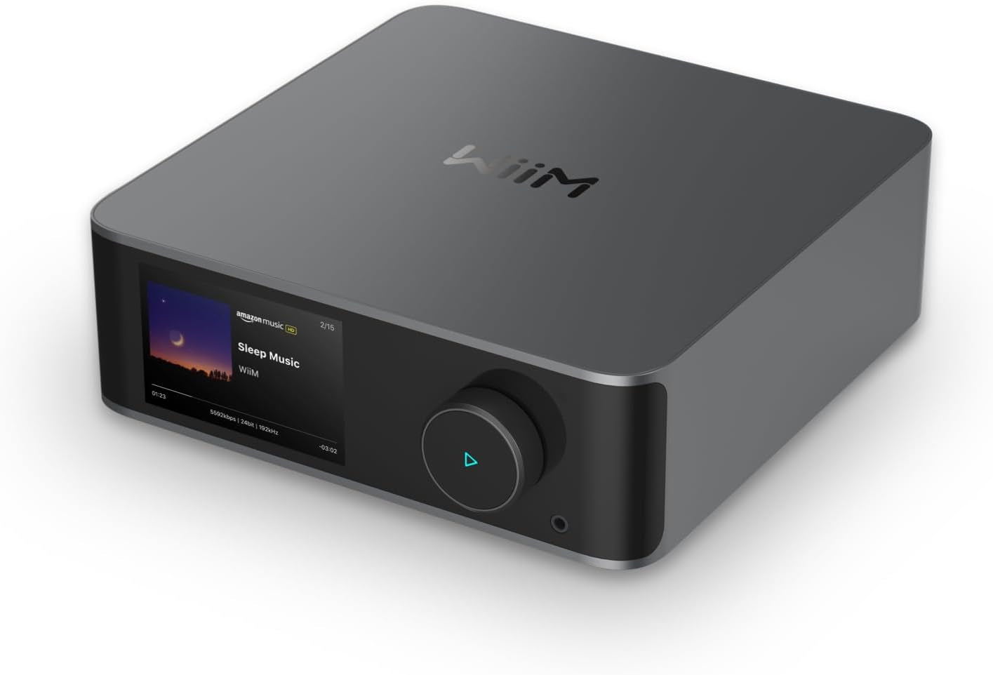 Wiim Ultra Musik-Streamer & Digital-Vorverstärker | 3,5" Touchscreen, Kompatibel Mit Google Cast & Alexa, Streamt Spotify, Amazon Music, Tidal | HDMI ARC, Phono-Eingang, Kopfhörerausgang | Space Grau