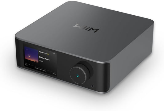 Wiim Ultra Musik-Streamer & Digital-Vorverstärker | 3,5" Touchscreen, Kompatibel Mit Google Cast & Alexa, Streamt Spotify, Amazon Music, Tidal | HDMI ARC, Phono-Eingang, Kopfhörerausgang | Space Grau