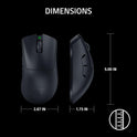 Razer Deathadder V3 Pro Wireless Gaming Maus + Hyperpolling Wireless Dongle: 63G Ultra Lightweight - Focus Pro 30K Optical Sensor - Optical Switches Gen-3-5 Programmierbare Tasten - Schwarz