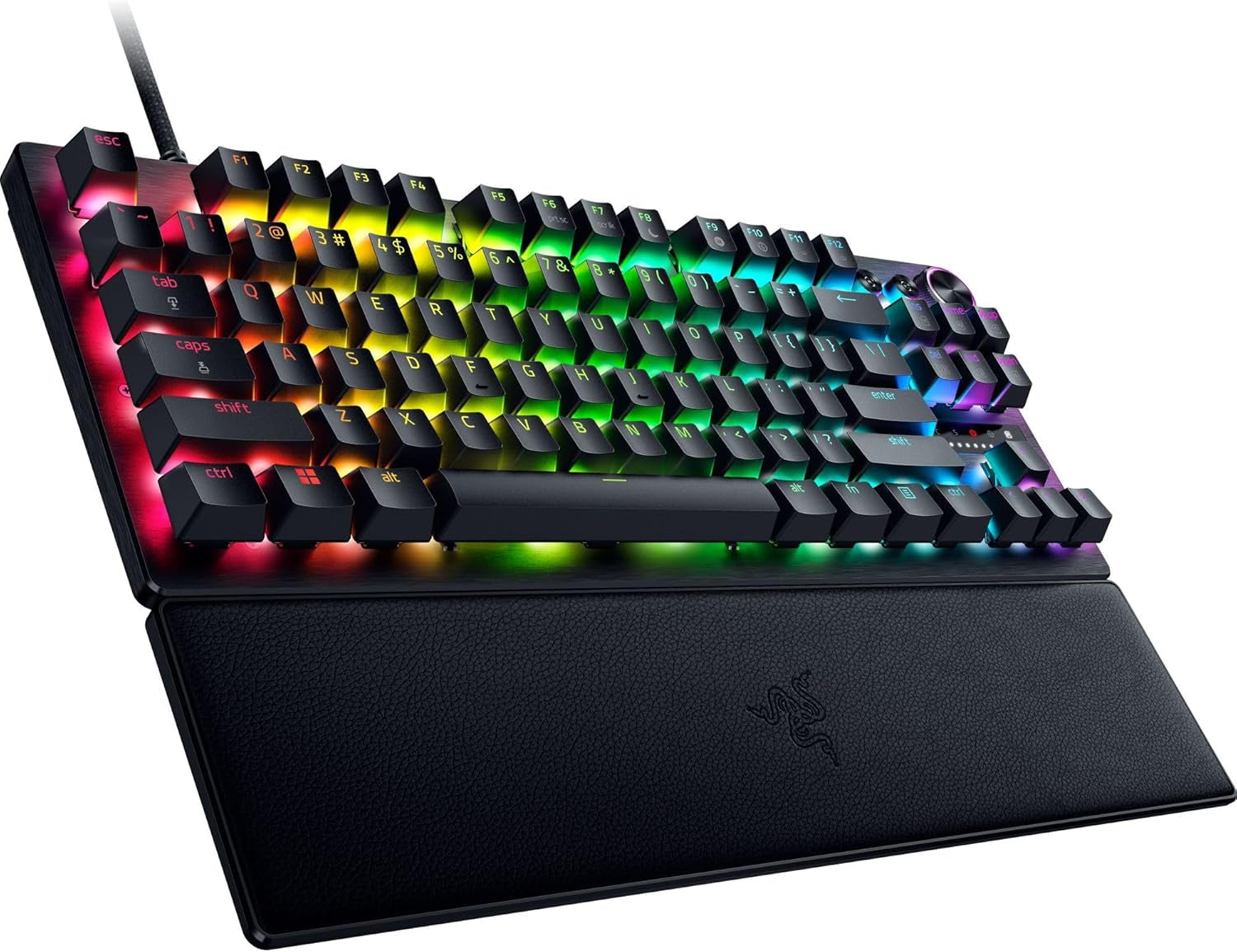 Razer Huntsman V3 Pro Tenkeyless - Analoge Optische TKL E-Sport PC Gaming-Tastatur Ohne Ziffernblock - Snap Tap - Rapid Trigger - Digitaler Drehregler & Steuerungstaste - QWERTZ De-Layout | Schwarz