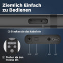 Soundbar Für TV Geräte, Teilbare 2-In-1 Set of TV Soundbar, Auto-Volume-Boost, 3 Sound Modi, Surround Soundsystem, Bluetooth 5.3, Arc/Opt/Aux, TV Lautsprecher Für Fernseher, Beamer, Monitor