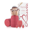 Luvia 14-Teiliges Make-Up Pinselset - Veganes Kosmetikpinsel Set Mit XL Puderpinsel, Schwamm & Blender - Ideal Für Anfänger & Profis - Hochwertige Schminkpinsel Für Perfektes Make-Up