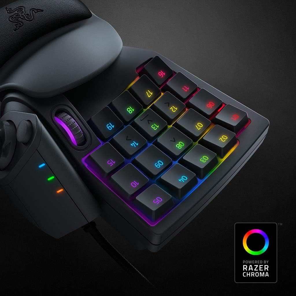 Razer Tartarus V2 - Gaming Keypad (Gamepad Mit Mecha-Membranen Tasten, 32 Programmierbare Tasten, 8-Wege Thumbpad, Handballenauflage, Hypershift, RGB Chroma Beleuchtung) Schwarz