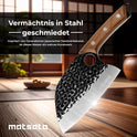 Matsato Messerset 3-Teilig | Scharfes Küchenmesser Set, Vielseitige Messer Für Fleisch, Fisch & Gemüse, Ergonomischer Griff, Ideal Für BBQ