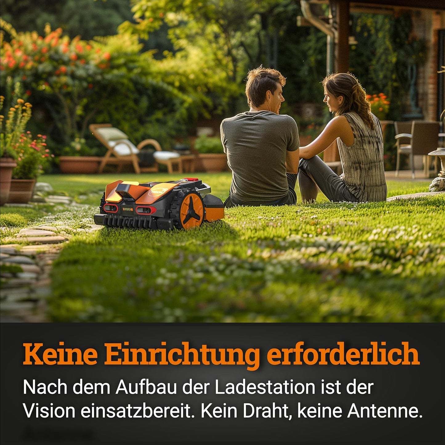 WORX Landroid Vision S250 WR202E - Mähroboter Ohne Begrenzungskabel Für Gärten Bis 250M², AI Rasenmäher Roboter (WLAN & Bluetooth, Aktive Hindernisvermeidung Mit Ki-Technologie, Igelschutz)