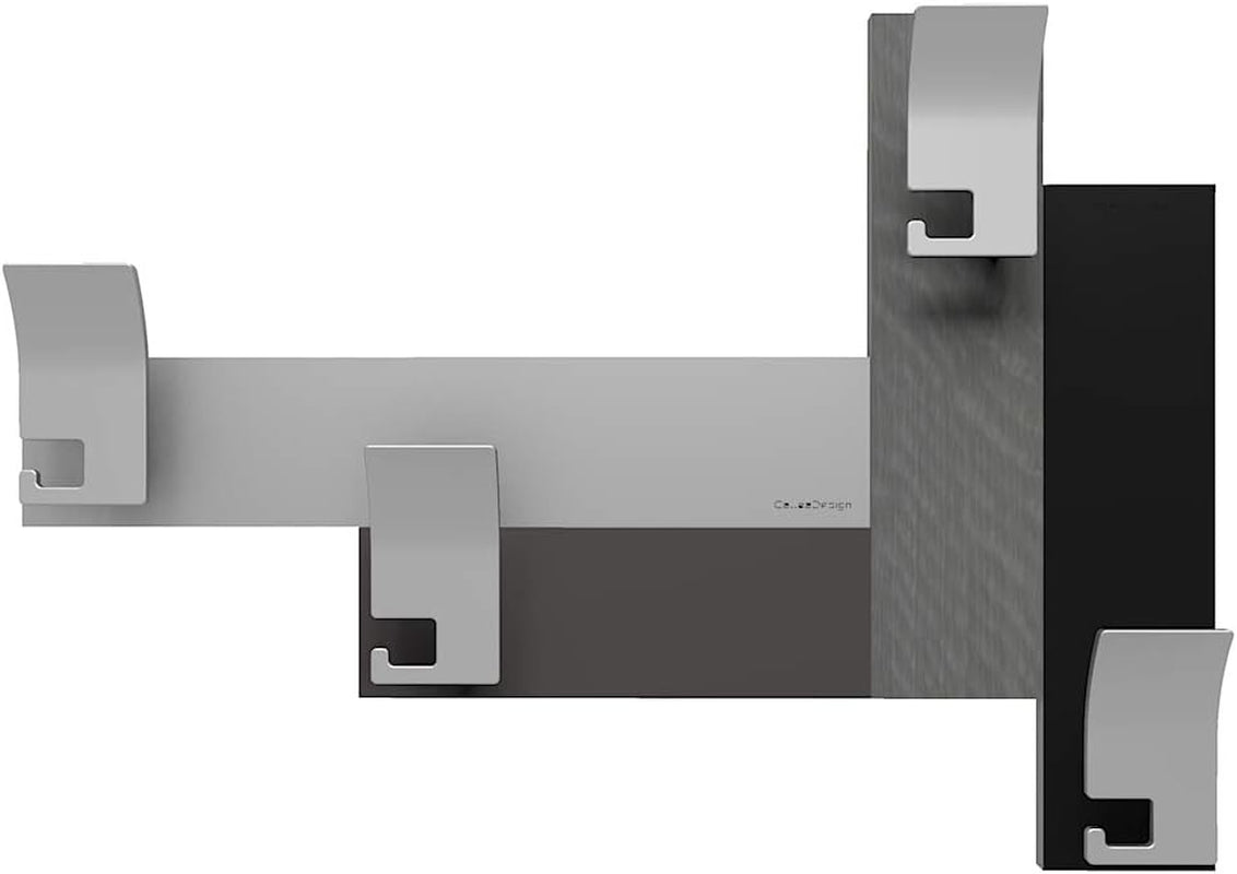 Calleadesign - Design Haken 80 Grau Wurzelholz - Stripes-Sammlung