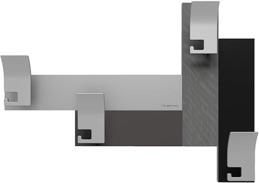 Calleadesign - Design Haken 80 Grau Wurzelholz - Stripes-Sammlung