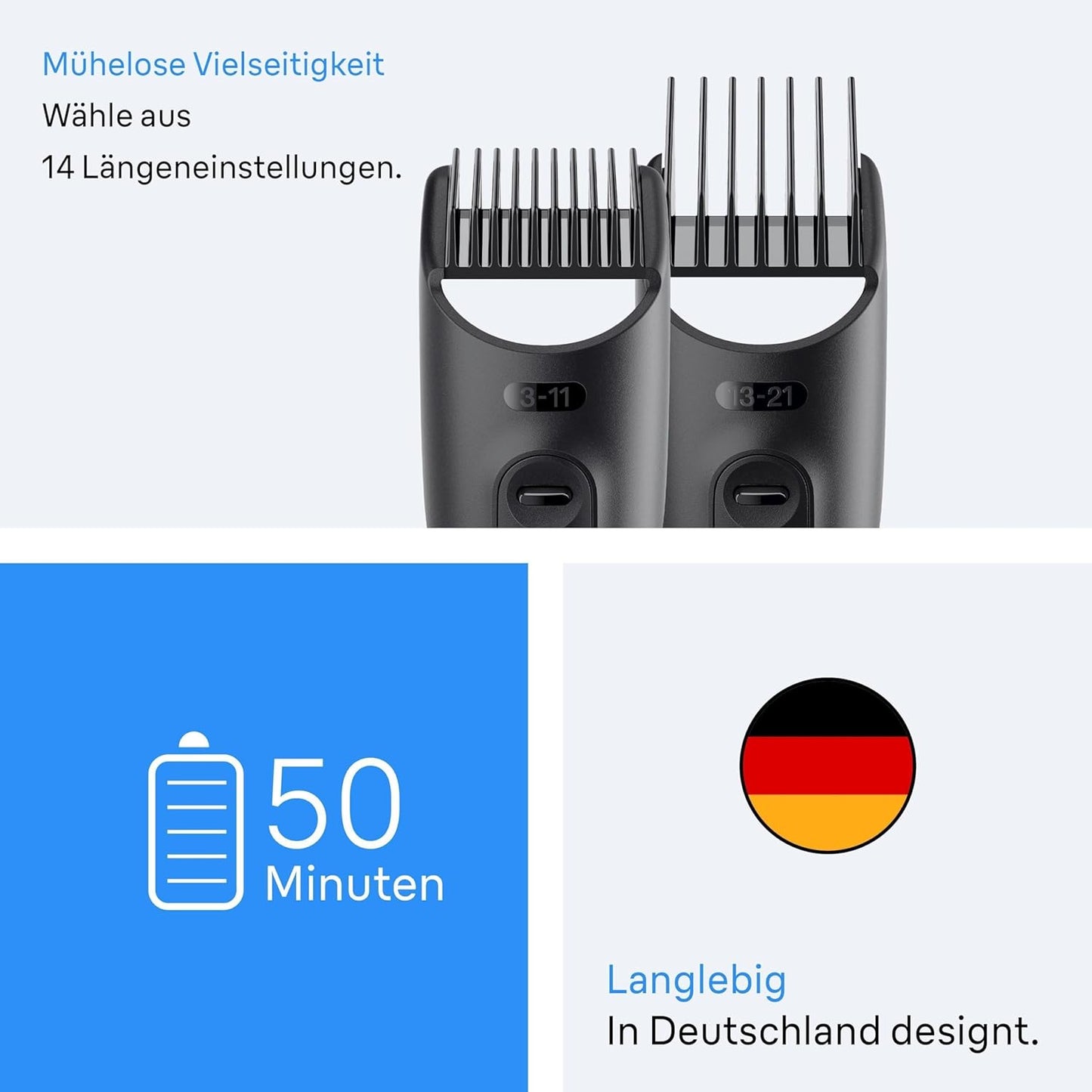 Braun All-In-One Series 3, 8-In-1 Multigroom, Barttrimmer, Nasenhaartrimmer, Haarschneider, Haarschneidemaschine Für Gesicht Und Kopf, 50 Min Akku, 14 Längen (3–21 Mm), Wasserdicht, AIO3545, Schwarz