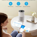 Goveelife Mini-Luftreiniger Fürs Schlafzimmer, Intellig. Hepa-Filter Mit Alexa-App-Steuerung Gegen Tierhaare, Gerüche, Pollen, Rauch, Tragb. Luftreiniger Mit 3 Geschwindigkeiten, 2 Modi, Timer, Aromen