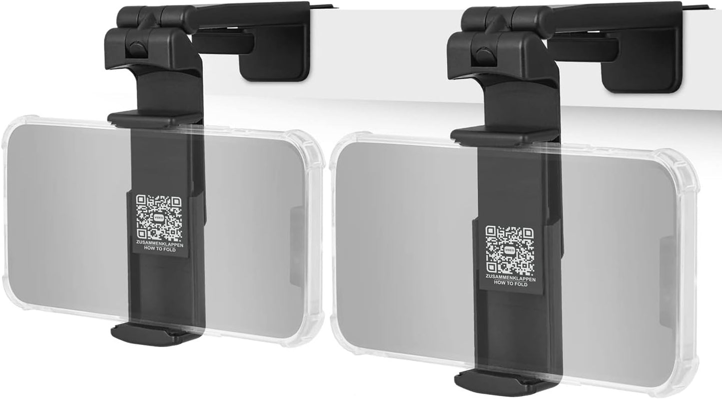 Wicked Chili 2X Universal Handyhalterung Für Flugzeug, Bahn & Küche | 360° Klemmhalterung, Iphone Monitor Halterung | Reise Gadgets Handyhalter Tisch Iphone, Samsung Halter (Patentiert)