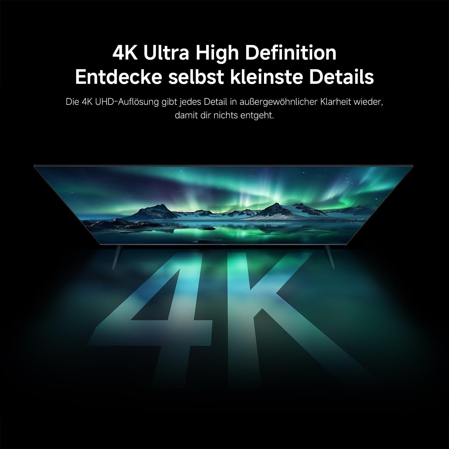 XIAOMI a Pro, 55" (140 Cm), 4K UHD QLED, Smart TV, Google TV, Triple Tuner DVB-C/S/S2/T/T2, HDR10+, Game Boost 120Hz, MEMC, Sprachsteuerung Mit, 2+8GB, Kompatibel Mit Apple Airplay & Google Cast