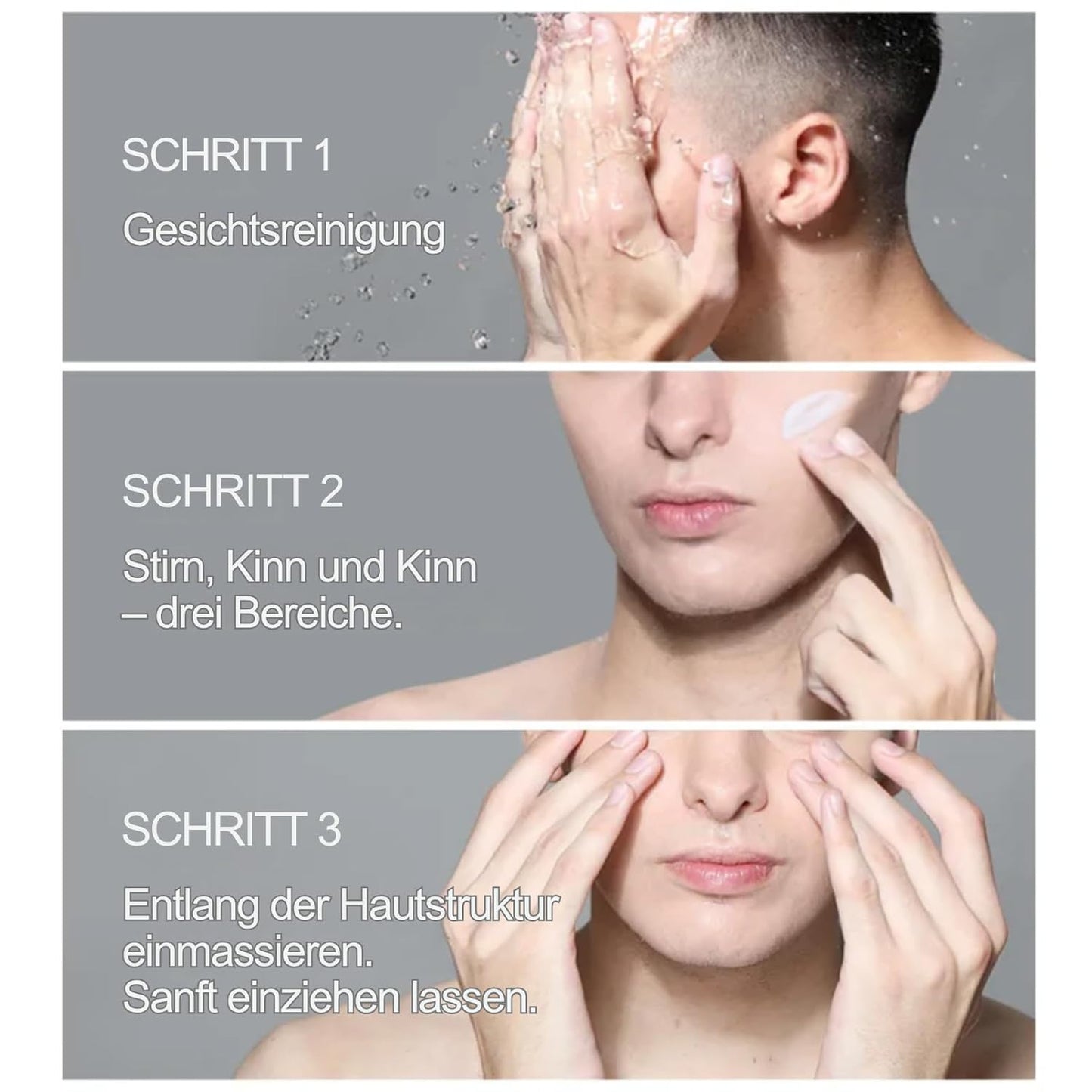 Herren Hautpflege Set, Anti-Aging Gesichtspflege Set Mit Reiniger,Peeling,Serum,Augencreme & Gesichtscreme, Straffende Geschenke Skincare Set Für Männer Weihnachtsgeschenke Herren Pflegeset (5-Teilig)