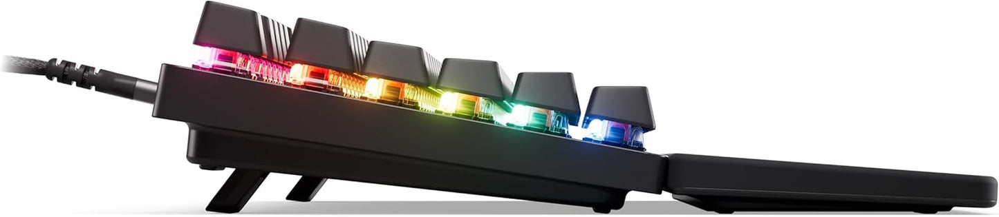 Steelseries Apex Pro TKL Gen 3 - Gaming Keyboard - Hall Effect Switches; Omnipoint 3.0 - Adjustable Actuation - Game-Ready Presets - Rapid Trigger, Protection Mode, Rapid Tap/Socd - German QWERTZ