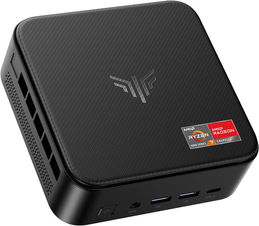 Nipogi E3B Mini PC AMD Ryzen 5 7430U(Bis Zu 4,3Ghz) 16GB DDR4 512GB SSD Mit Radeon RX Vega 7 Graphics Micro Desktop Computer Für Büro/Heimkino/Meeting/Business/Trip |Wifi 6|BT 5.2|USB3.2