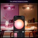 Philips Hue Essential Smart LED A60 Glühbirne,White and Color, E27-Fassung, 8 W, 2200 K–6500 K, 806 Lm, Dimmbar, Kompatibel Mit Alexa, Google Assistant Und Apple Home, 4Er-Pack