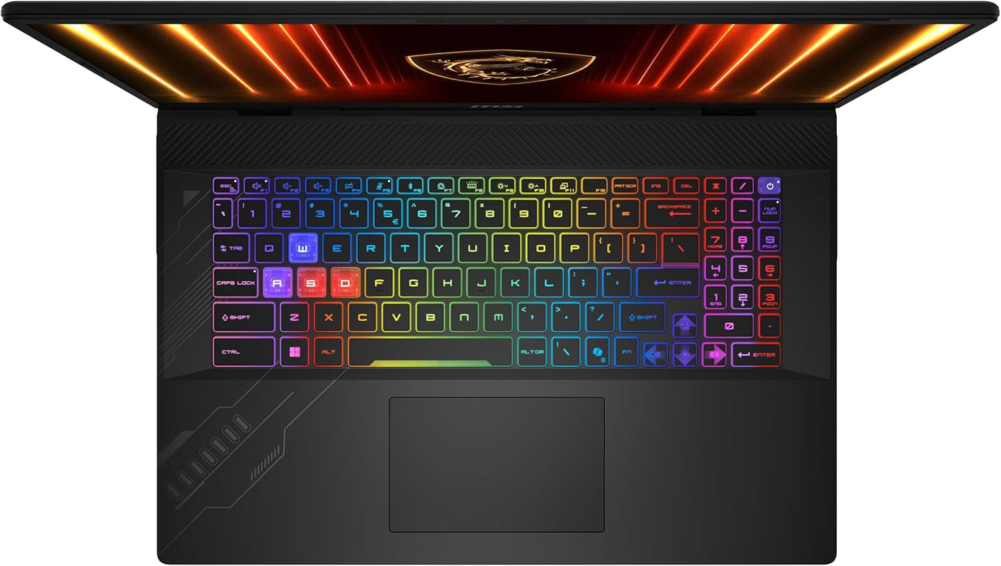 MSI Crosshair A17 HX, Gaming-Laptop, 17" QHD+ 240 Hz Display, AMD Ryzen™ 9 8940HX, NVIDIA Geforce RTX 5070, 32 GB RAM, 1 TB SSD, Windows 11 Home, QWERTZ Tastatur, Cosmos Grau, D8WGKG-010