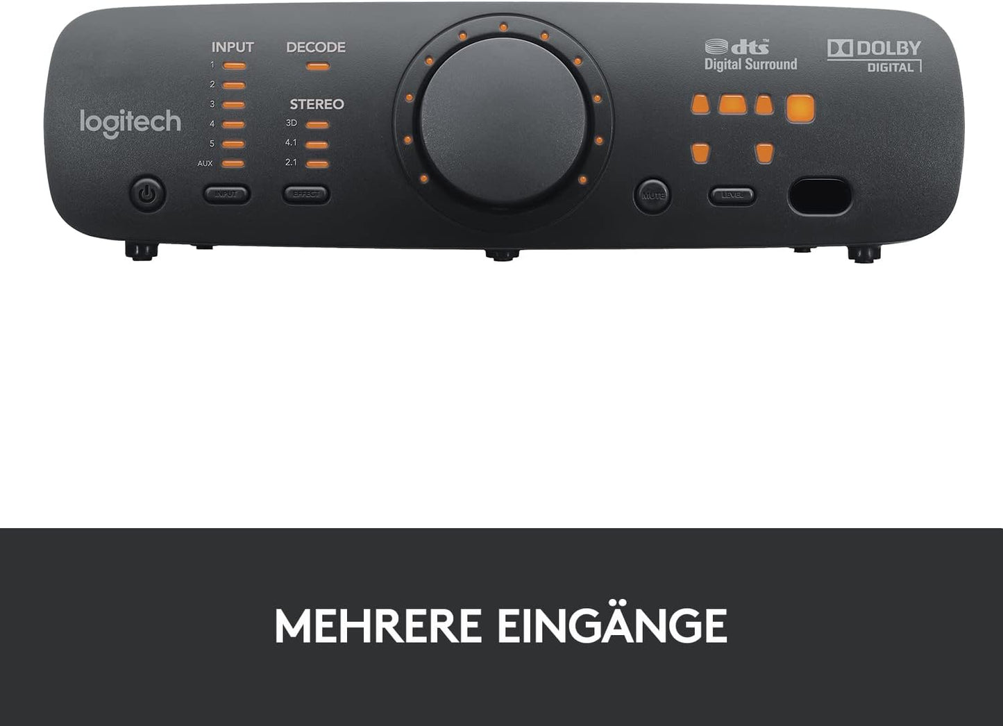 Logitech Z906 5.1 Sound System, Lautsprecher Mit 1000 Watt Surround Sound, THX, Mehrere Audio-Eingänge, Fernbedienung, EU Stecker, Pc/Ps4/Xbox/Stereo-Anlage/Tv/Smartphone/Tablet - Schwarz