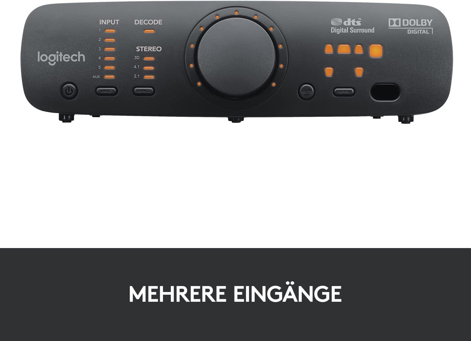 Logitech Z906 5.1 Sound System, Lautsprecher Mit 1000 Watt Surround Sound, THX, Mehrere Audio-Eingänge, Fernbedienung, EU Stecker, Pc/Ps4/Xbox/Stereo-Anlage/Tv/Smartphone/Tablet - Schwarz