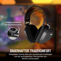 CORSAIR HS80 MAX WIRELESS Multiplattform-Gaming-Headset Mit Bluetooth – Dolby Atmos – Omnidirektionales Mikrofon – Icue-Kompatibel – PC, Mac, PS5, PS4, Switch, Mobil – Stahlgrau