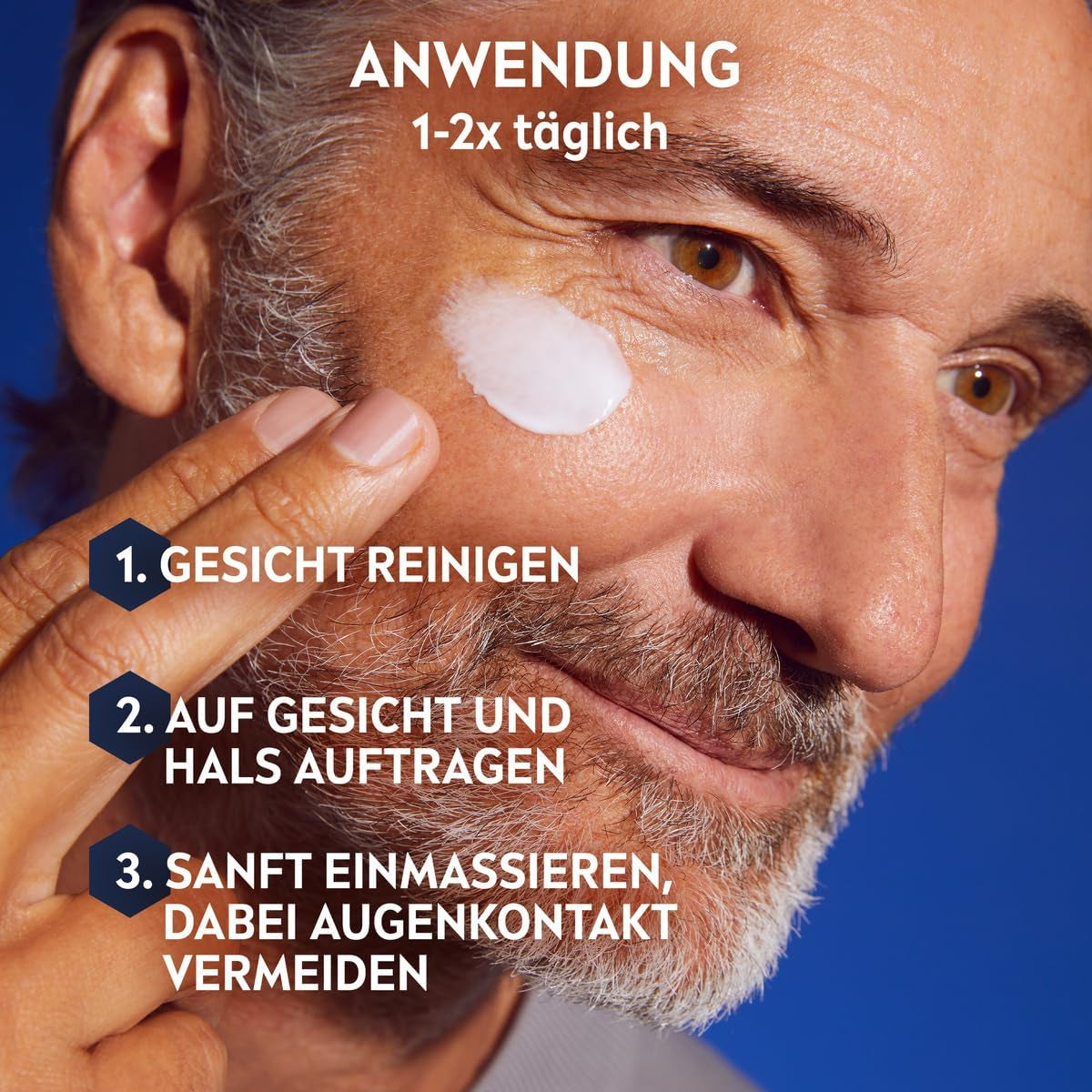 NIVEA MEN Anti-Age Hyaluron Feuchtigkeitscreme, Gesichtspflege Für Männer Mit Hyaluron, Pro-Retinol Und LSF 15, Gesichtscreme Für 24H Feuchtigkeit Und Sichtbare Faltenmilderung (50 Ml)