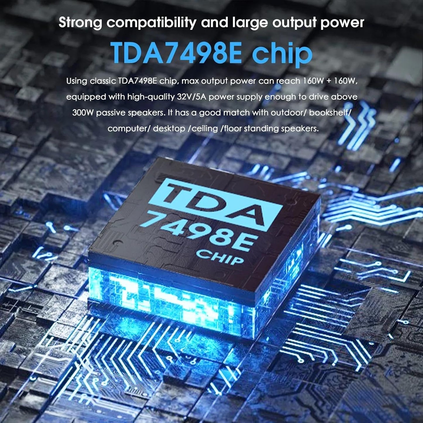 Douk Audio 320W Bluetooth 5.0 Hifi-Verstärker Empfänger 2.0-Kanal Stereo Power Amplifier Subwoofer Amp Mini Class D Integrierter Verstärker USB Music Player Für Passivlautsprecher Zu Hause (M1 PRO)