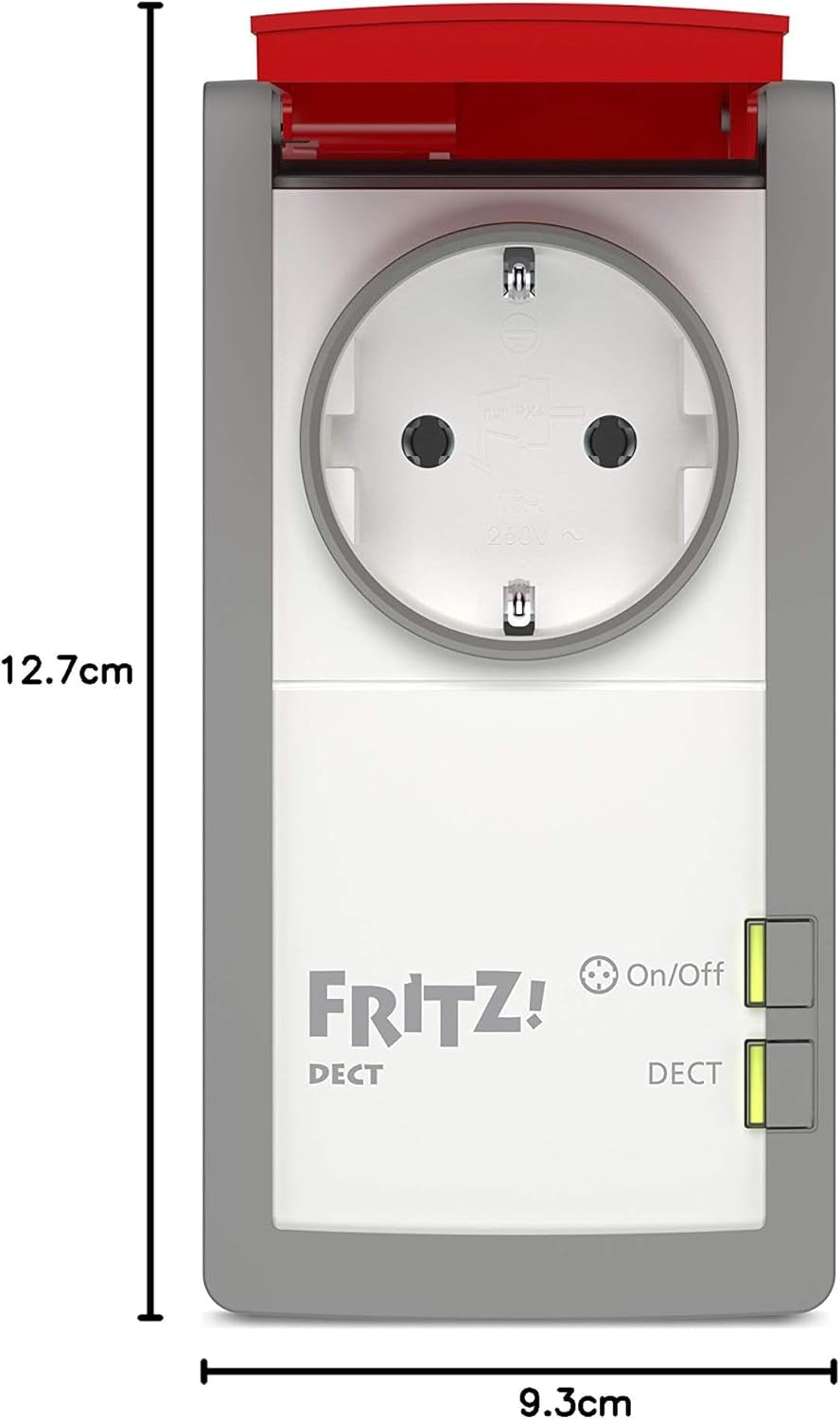FRITZ!DECT 210 (Intelligente Steckdose Für Smart Home, Steuerbar Zum Energie Sparen, Mit Spritzwasserschutz (IP 44) Für Einsatz Im Außenbereich)