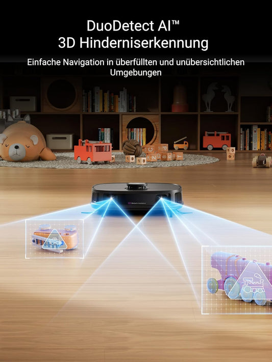 Eureka J12 Ultra Roboterstaubsauger Mit Wischfunktion (Selbstentleerung, Wasch- Und Trocknung), 5000Pa Saugkraft, Rotierende Wischfunktion, Dual-Lidar Navigation, 3D Ki-Hindernisvermeidung