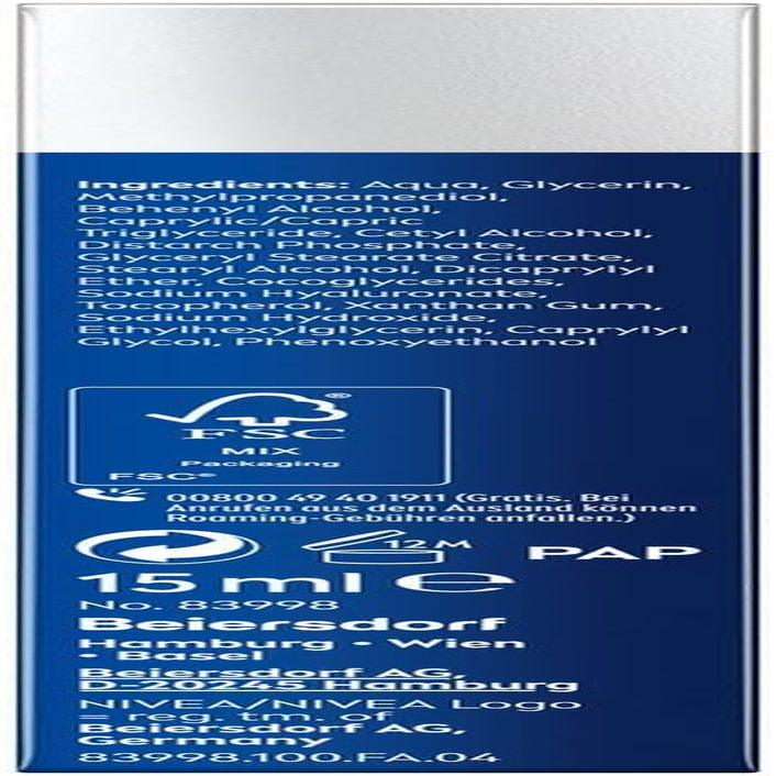 NIVEA MEN Anti-Age Hyaluron Augenpflege, Straffende Augencreme Gegen Falten Und Augenringe, Feuchtigkeitsspendende Augenpflege Mit Hyaluron (15 Ml)