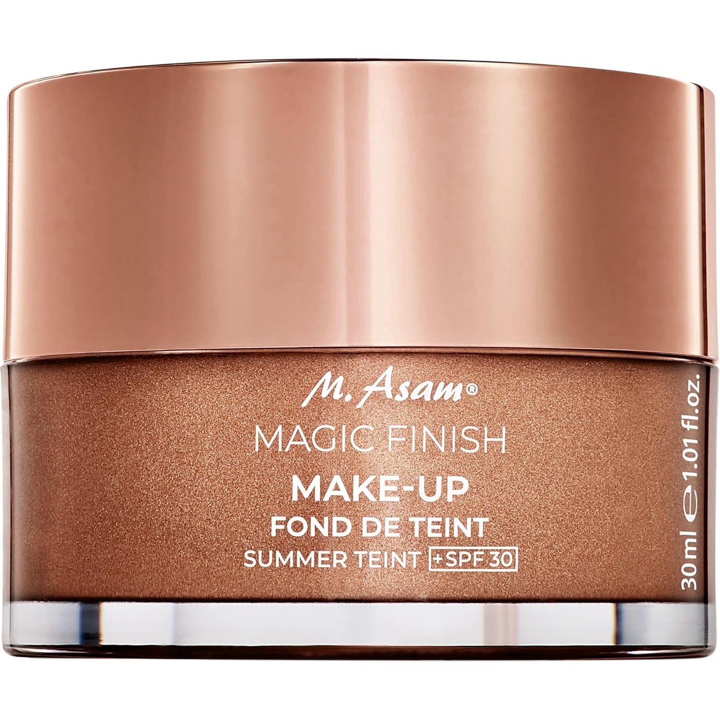 M. Asam Magic Finish Summer Teint Mit LSF 30 (30Ml), 4-In-1 Primer, Make Up, Puder & Concealer, Kaschiert, Gleicht Aus, Verschönert & Perfektioniert Deinen - Für Gebräunte Haut, Vegan