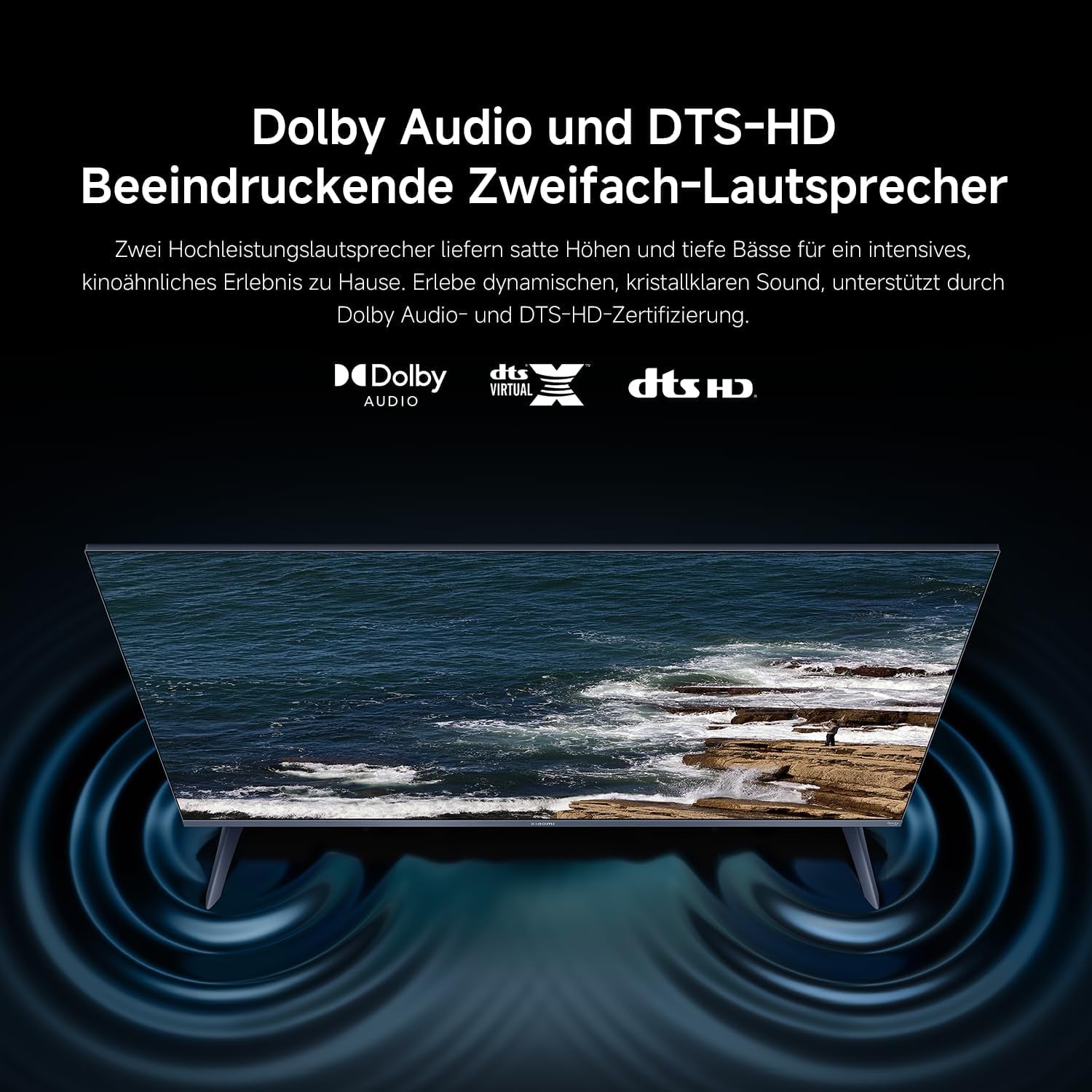 Xiaomi TV F Pro 32, 32 Zoll (81 Cm), QLED, Smart TV, Fire OS7, Triple Tuner Dvb-C/S/S2/T/T2,Dolby Audio™, DTS Virtual:X, DTS-HD, Sprachsteuerung Mit Alexa, Kompatibel Mit Apple Airplay