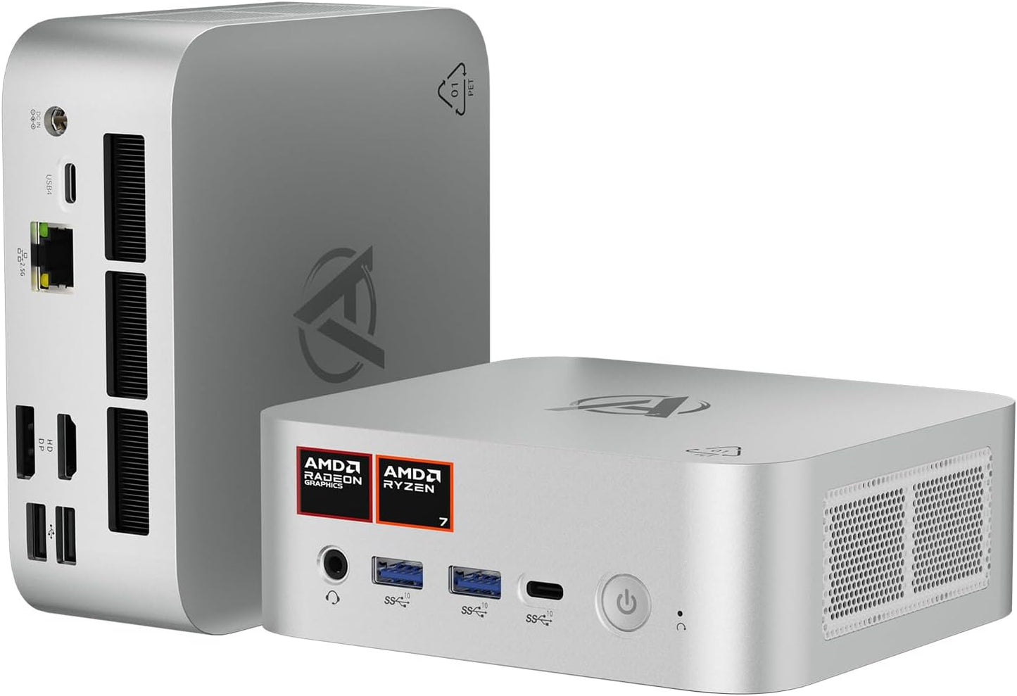 AWOW Mini Gaming PC Win-11 Pro Mit AMD Ryzen 7 8745HS (8 Kerne, Bis 4,9 Ghz), 32 GB Dual DDR5, 1TB Pcie 4.0 SSD, Radeon 780M Grafik, 4K Triple Display, Leiser Betrieb, Wifi 6, BT 5.2, 2.5G LAN