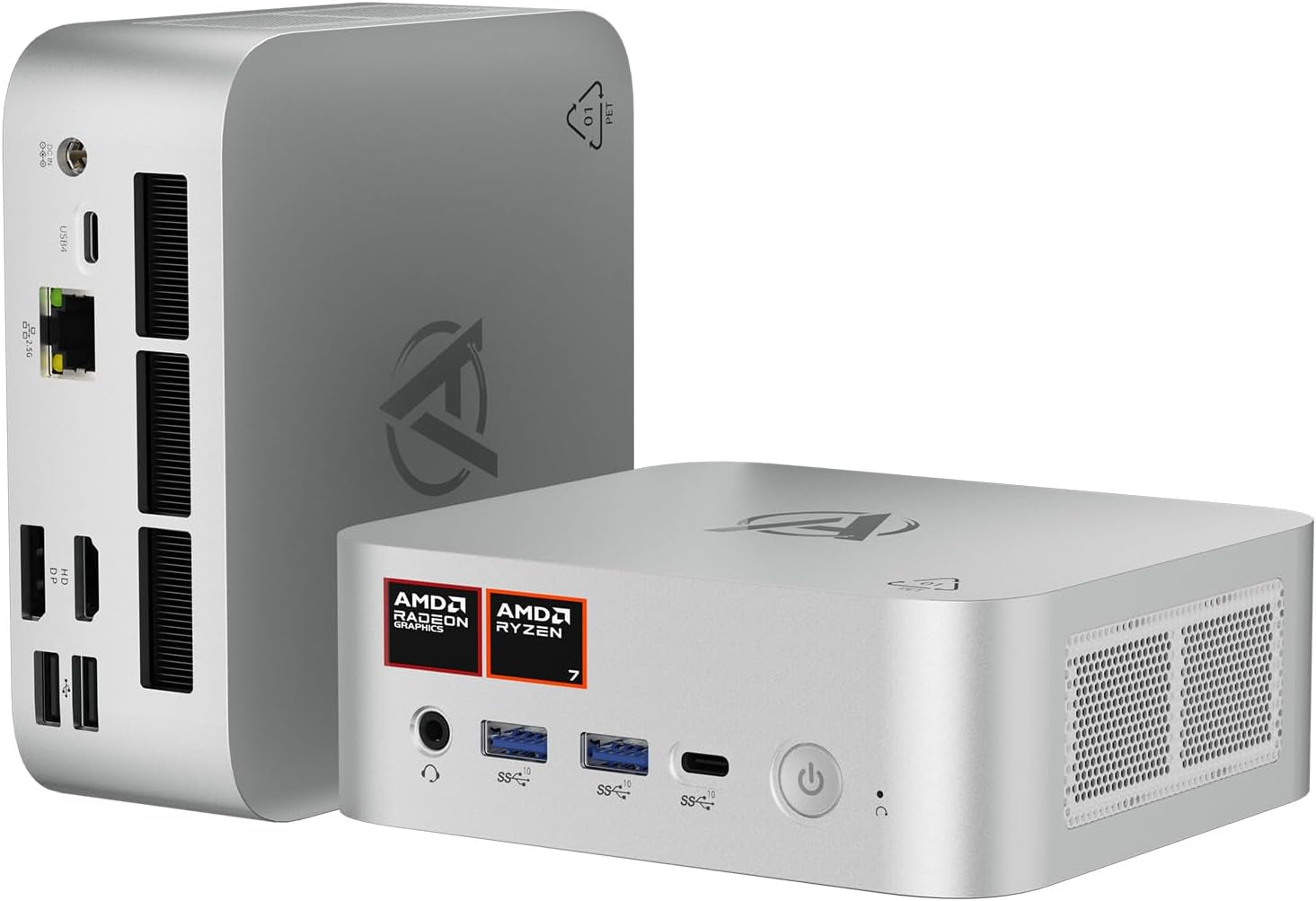 AWOW Mini Gaming PC Win-11 Pro Mit AMD Ryzen 7 8745HS (8 Kerne, Bis 4,9 Ghz), 32 GB Dual DDR5, 1TB Pcie 4.0 SSD, Radeon 780M Grafik, 4K Triple Display, Leiser Betrieb, Wifi 6, BT 5.2, 2.5G LAN