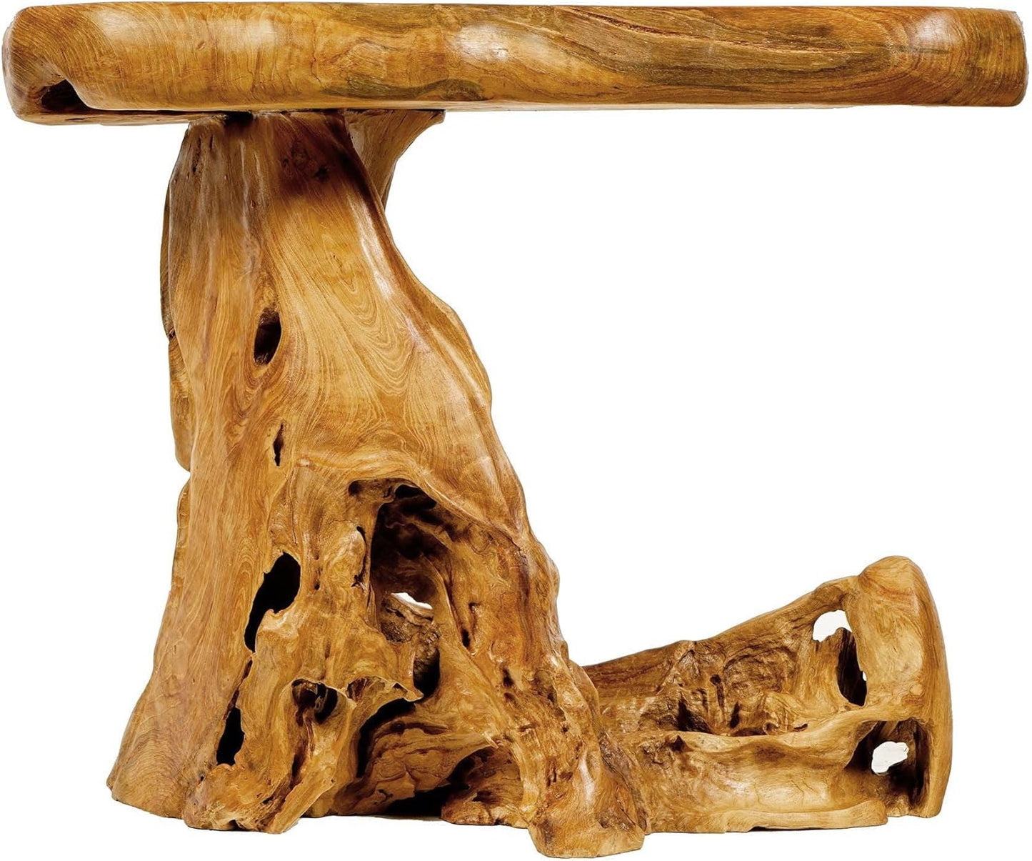 Windalf Rustikaler Couchtisch Juna 61 Cm Garten & Balkon Beistelltisch Handarbeit Wurzelholz