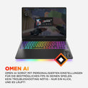 HP Omen MAX Gaming Laptop, 16" 2.5K WUXGA Display 240Hz, Intel Ultra 7-255HX (20C) 13 NPU Tops, NVIDIA Geforce RTX 5070 Ti 12GB VRAM, 32 GB DDR5 RAM, 1 TB SSD, Win 11, QWERTZ, RGB, Alu Schwarz