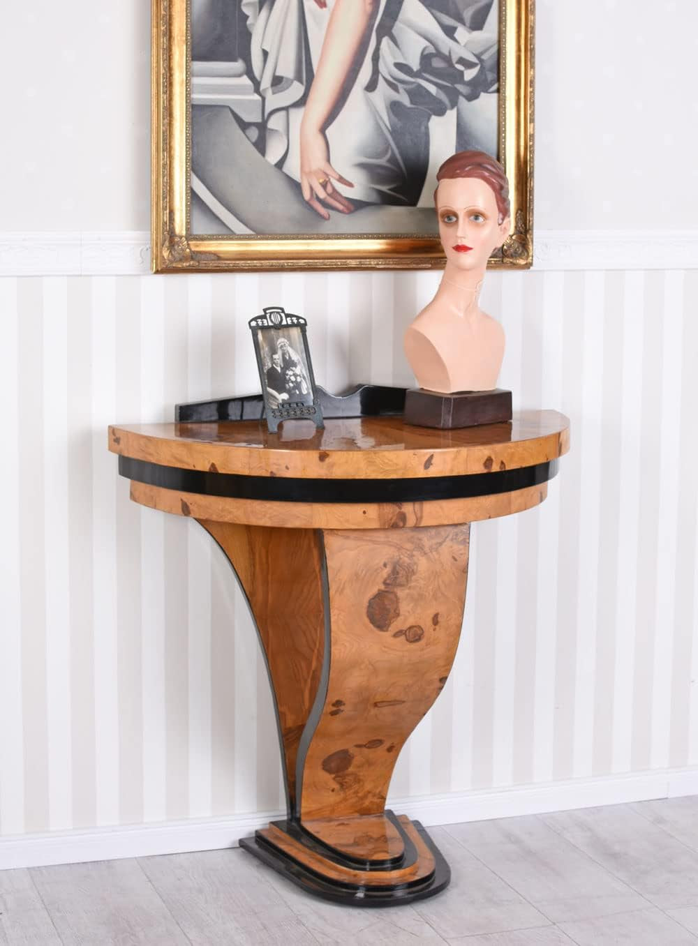 Art Deco Konsole Bauhaus Wandtisch Holztisch Tischkonsole Antik Wurzelholz Cat986 Palazzo Exklusiv