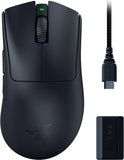 Razer Deathadder V3 Pro Wireless Gaming Maus + Hyperpolling Wireless Dongle: 63G Ultra Lightweight - Focus Pro 30K Optical Sensor - Optical Switches Gen-3-5 Programmierbare Tasten - Schwarz