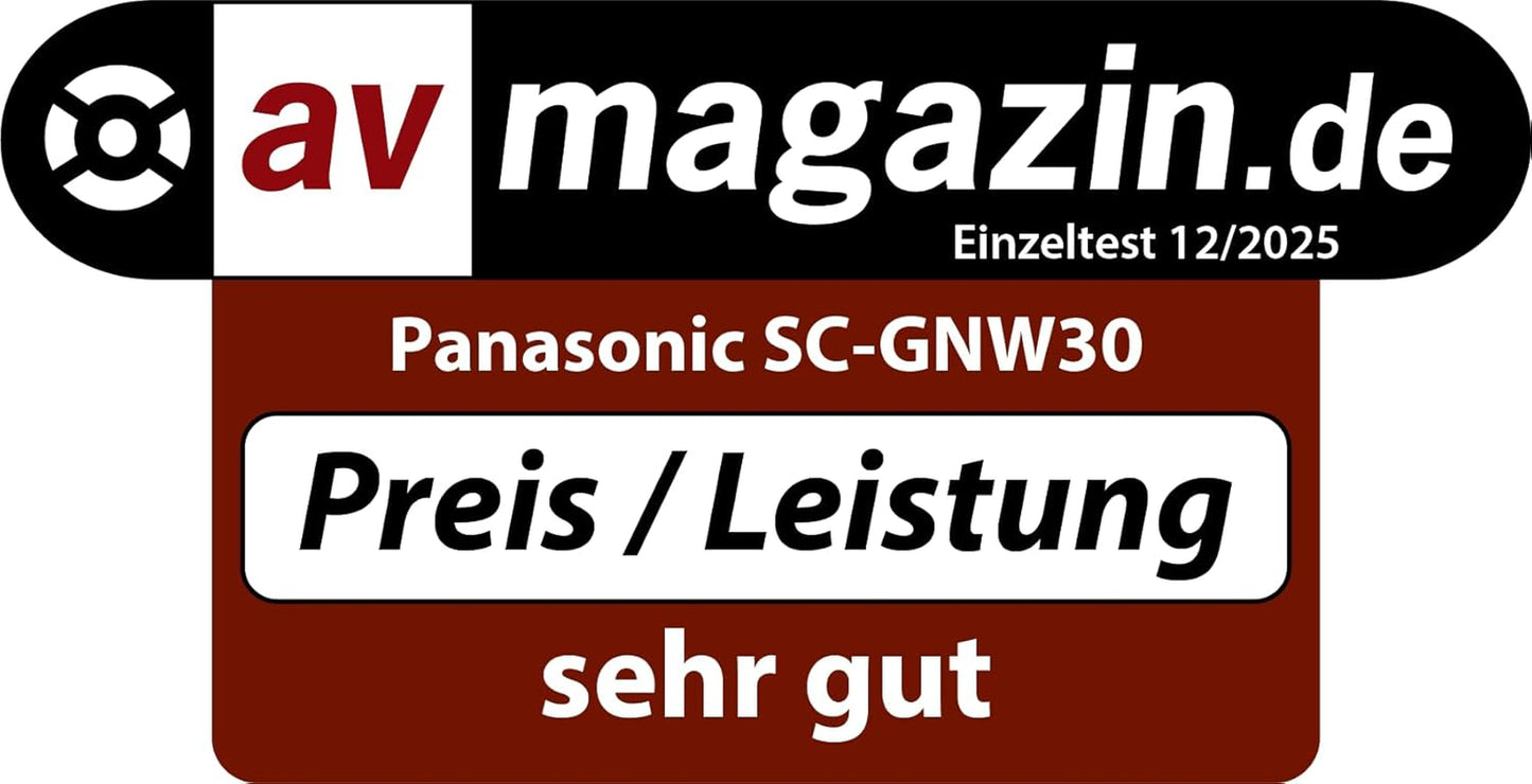 Panasonic SC-GNW30 Kabelloser Heimkino Nacken-Lautsprecher Surround Sound System Mit Integriertem Mikrofon; HDMI 2.1, USB, Bluetooth 9H Akkulaufzeit, Kompatibel Mit TV, PC, Macos, Ps4/Ps5/Switch/Xbox