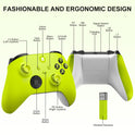 Xbox Controller Wireless Für Xbox One, Xbox Series X/S, Xbox One X/S,Wireless Controller Mit 2.4Ghz Wireless Adapter,Mit 3.5Mm Kopfhörerbuchse,Gelb