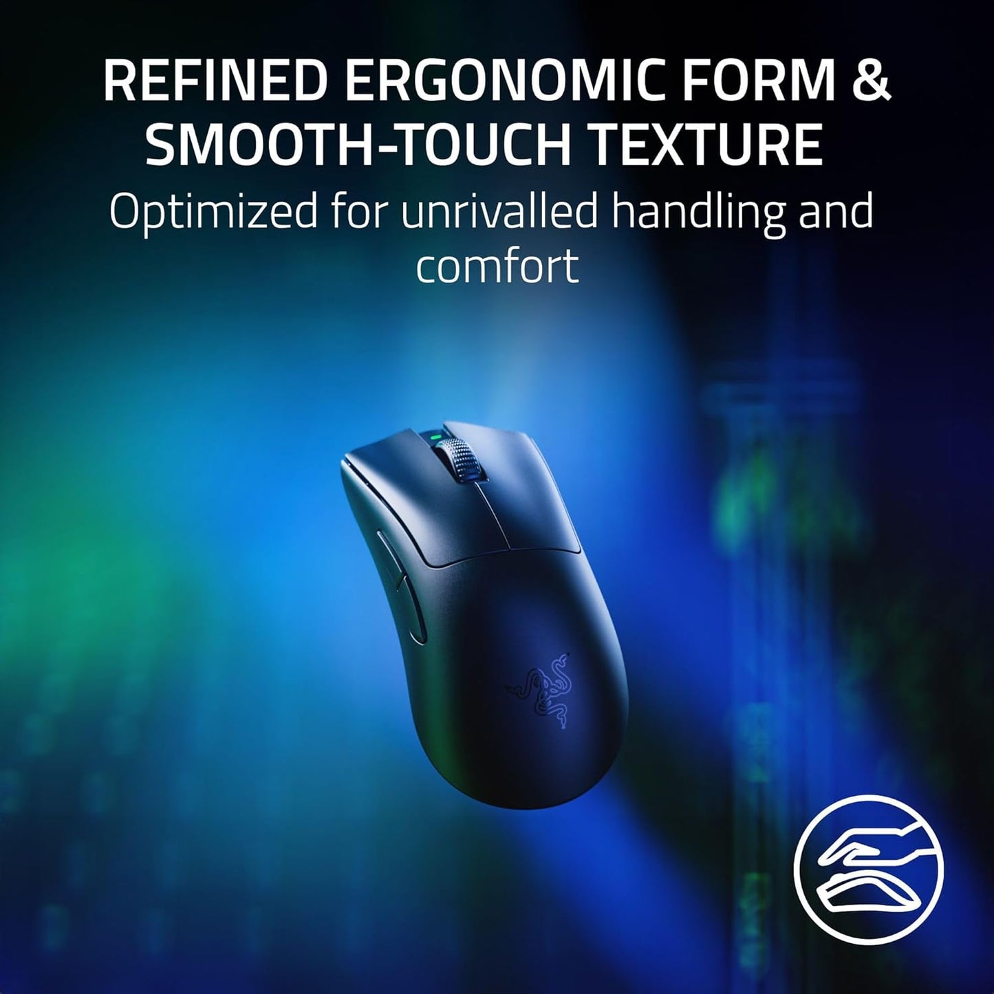 Razer Deathadder V3 Pro Wireless Gaming Maus + Hyperpolling Wireless Dongle: 63G Ultra Lightweight - Focus Pro 30K Optical Sensor - Optical Switches Gen-3-5 Programmierbare Tasten - Schwarz