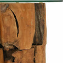 Vidaxl Massivholz Couchtisch 60 Cm Beistelltisch Kaffeetisch Teak Treibholz