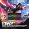 Omen MAX Gaming Laptop, 16 Zoll WQXGA Display 240Hz, AMD Ryzen AI 7 350 (8C) 50 NPU Tops - Bis Zu 5.0 Ghz, NVIDIA Geforce RTX 5070 Ti 12GB VRAM, 32 GB RAM, 1 TB SSD, Win 11, QWERTZ, RGB Light, Schwarz