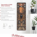 Bilderwelten Garderobe Vintage 105Cm X 34Cm 3D-Optik Historische Holztür Garderobenhaken Garderobenpaneel Flurgarderobe Flur-Möbel Wandgarderobe Holz