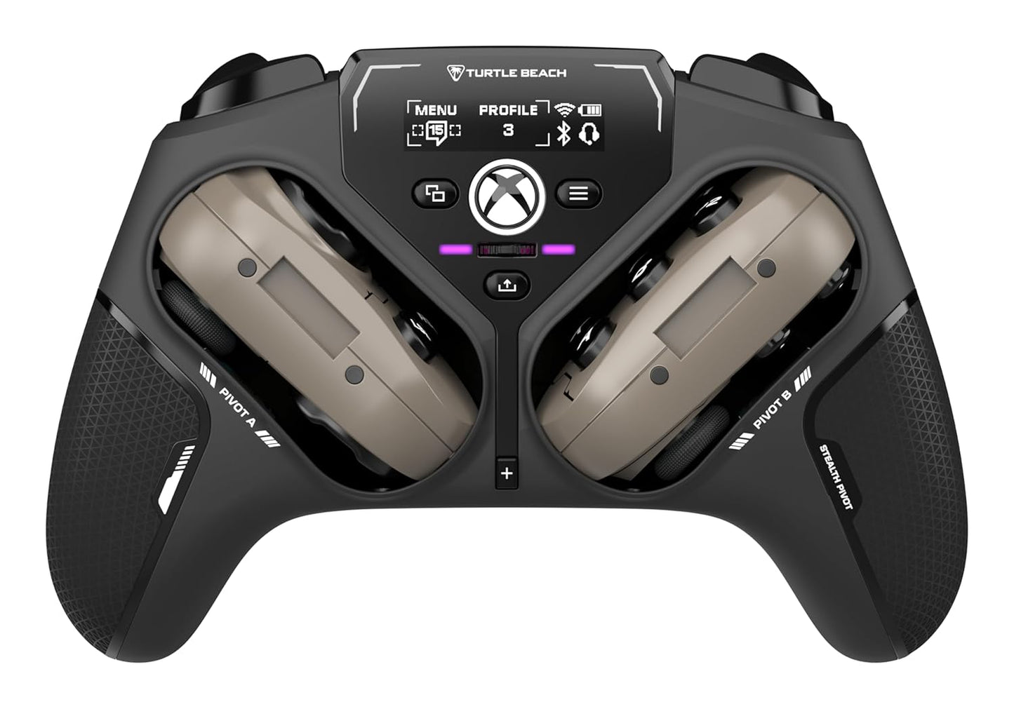 Turtle Beach Stealth Pivot Kabelloser, Smarter Game-Controller – Windows PC, Xbox Series X|S, Xbox One – Drehmodule, Display-Dashboard, Hall-Effekt-Sticks, Zuweisbare Tasten, Bluetooth