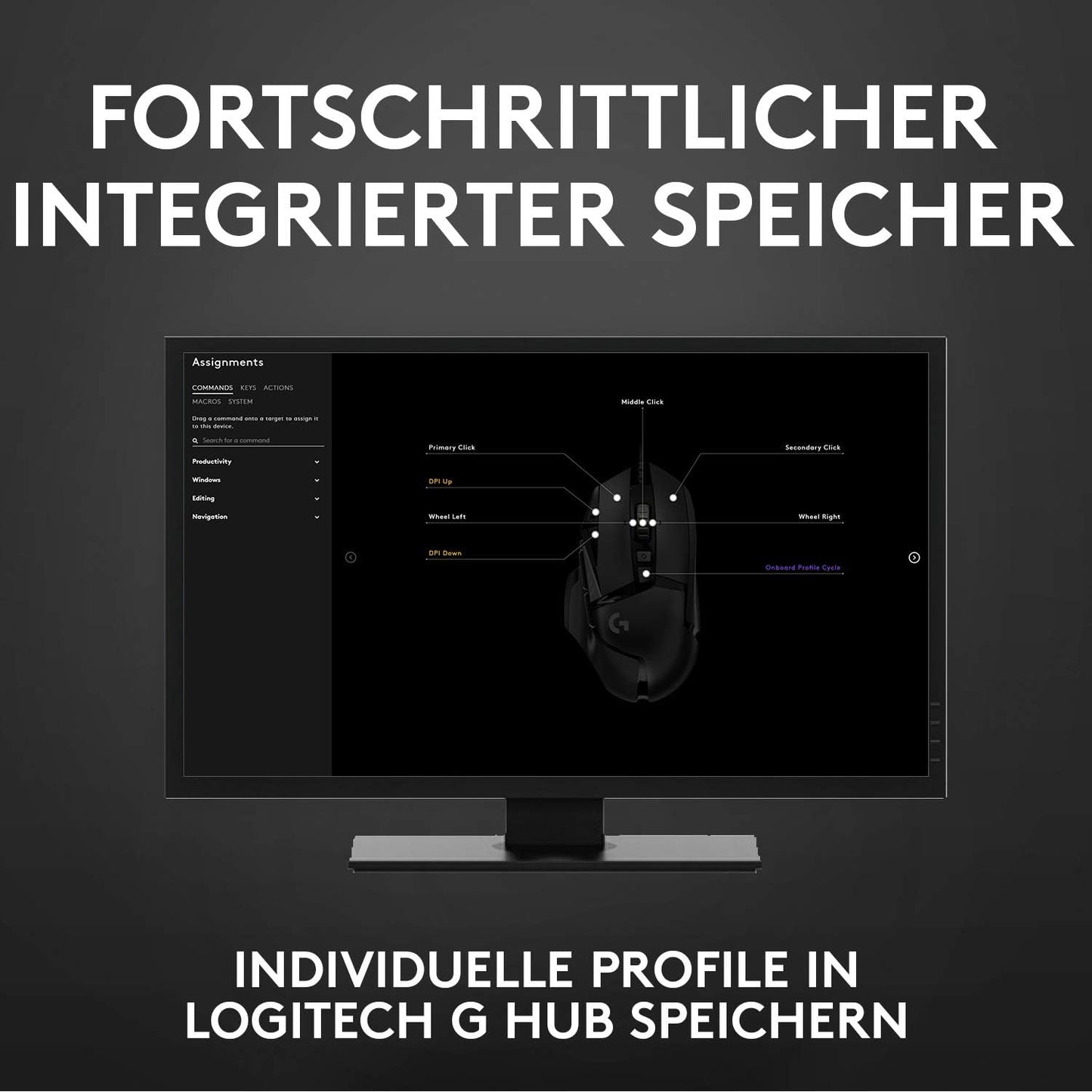 Logitech G502 HERO High-Performance Gaming-Maus Mit HERO 25K DPI Optischem Sensor, Rgb-Beleuchtung, Gewichtstuning, 11 Programmierbare Tasten, Anpassbare Spielprofile, Pc/Mac - Schwarz